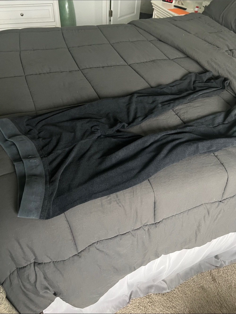 Hard Tail Black Straight Leg Knit Pants